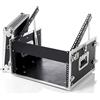BESPECO CROMIX4U - Flight case in legno 5 mm con porta mixer, 10 unità + 8 superiori, profondità 42 cm