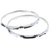 Leeadwaey 2 pezzi 14 rullante cerchio Die Cast Hoops 10 fori