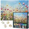 TISHIRON Puzzle floreale da 1000 pezzi, per adulti, puzzle Jigsaw 1000 pezzi difficili e sfida, motivo floreale, 70 x 50 cm, puzzle per la famiglia, regalo per la notte e decorazione per la casa (serie