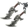 Anjinguang Kratos - Set di accessori per travestimenti per cosplay, doppio coltello, armi, lame del caos, accessori per costumi di Halloween, 45 cm