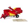 bruder 02130 - Raccoglitrice di patate Grimme SE 75-30 con 80 patate finte, macchina per la raccolta, rimorchio per trattore
