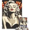 FGJfdtDG Puzzle da 1000 pezzi di Marilyn Monroe in stile Pop Art per adolescenti gioco stimolante per la mente taglio preciso allineamento perfetto attività rilassante per una pausa mentale 1000 pezzi