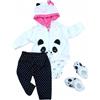 MAIHAO Reborn - Abbigliamento per bambole da bambino da 22 pollici, accessori per bambole da 17 a 22 pollici, set di 5 pezzi di panda