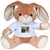 Wanapix | Coniglio Peluche Personalizzato con Foto e Testo | Peluche San Valentino | Idee Regalo Originale | Coniglietto | 14x19 cm | Love Photo