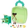 Disney Store Ufficiale Set da Gioco con Mini Bambola Tiana, La Principessa e Il Ranocchio, Disney's Once Upon a Story, 11 Pezzi, Include Cucina, Bambola di pezza e Accessori, Adatto dai 3 Anni+