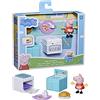 Peppa Pig Peppa's Club Peppa Loves Baking Little Spaces Themed Preschool Toy, Include 1 Figura e 5 Accessori, per Ages 3 And Up, F4393, Multi Color