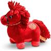 Monetais Animale di Peluche a Forma di Cavallo, Cuscino Ultra Morbido in Peluche Realistico a Forma di Cavallo Rosso per Le Decorazioni del Capodanno Cinese 2026, ripieno da 8 Pollici