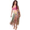 Boland - Gonna hawaiana, circa 80 cm, gonna in rafia, festa in spiaggia, estate, costume, carnevale, festa a tema