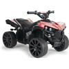 INJUSA Quad Elettrico Bambini 6V Rosso con Luci LED Suoni Retromarcia Pedale Acceleratore Freno Automatico Giocattolo Sicuro per Bambino o Bambina dai 18 Mesi Veicolo INJUSA Avventura Sicura