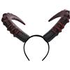 BSTCAR Corna Maleficent, copricapo gotico nero corna del diavolo fascia, costume cosplay accessori mascherata carnevale Halloween