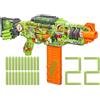 Nerf Zombie Corrupter Dart Blaster, 22 freccette Nerf Elite, 18 clip per freccette, archiviazione freccette, azione bulloni, giochi all'aperto, età 8+