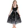 Generico Vestito Halloween Bambina 3 Anni Costumi Vampiro Ragazze Abito Diavolo Bimba Costume Zombie Horror Vestito Sposa Cadavere Travestimento Fantasma Scheletro Bambine Halloween Carnevale Cosplay Feste