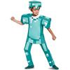 Disguise DISK65662K - Costume da bambino con armatura in diamante deluxe di Minecraft, per Halloween, taglia M