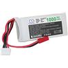 vhbw RC LiPo Batteria 11.1V 1000mAh Li-polimeri Compatibile con Auto da Corsa, elicotteri, Diversi Aerei e modellini di Barche, ECC