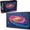 LEGO Art The Milky Way Galaxy Wall Art Décor, regalo spaziale e astronomico, set da costruzione per adulti, attività creativa per gli amanti dell'arte e del design, idee per la decorazione della casa