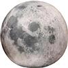 Oshhni Peluche Peluche Ripiene Peluche Decor Astronomia Cuscino, Morbido Cuscino Bambola Pianeta Peluche Realistico per Ragazze, Luna 17cm