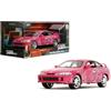 Jada Toys Fast & Furious 1:24 Honda Integra (Suki's Pink Design) - Modellino auto pressofuso, esterno ricco di dettagli, riproduzione autentica di film, giocattolo da collezione, a partire dagli 8