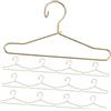 KONTONTY 25 Pezzi Mini Grucce in Ferro Dorato per Vestiti delle Bambole Design Delicato e Versatile, per Asili e Scuole, Appendiabiti Piccoli per Abbigliamento Giocattolo