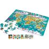 Hape Puzzle e gioco 2-in-1 Mappa del Mondo| Puzzle educativo da 100 pezzi | Gioco di viaggio e apprendimento per bambini dai 5 anni in su