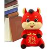 Vmiorzq Peluche 'Anno Del Cavallo Cinese,2026 Mascotte Del Cavallo Cinese | Animale di Peluche Portafortuna Souvenir,Decorazione Casa Ufficio Libreria Scrivania
