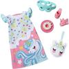 Barbie: My First Barbie Clothes, set di moda per bambole prescolari da 34,3 cm, set completo con pigiama, pantofole e accessori per andare a dormire
