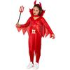 Pegasus COSTUME VESTITO MASCHERA DI HALLOWEEN E DI CARNEVALE DA DIAVOLO BAMBINA (5/6)