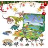 Generico Calendario 'Avvento Dei Dinosauri | Moi Di Dinosauri Con Interattivi | Conteggio Alla Rovescia 24 Giorni Per Decorazione Casa Natale Regalo Stocking