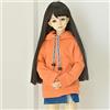 XiDonDon 30 cm/45 cm/60 cm Vestiti per Le Bambole 1/3 1/4 1/6 Accessori per Bambole BJD BJD SD Moda Fai da Te con Cappuccio Giocattoli Bambole Abbigliamento (Orange,1/6)