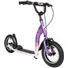 STAR SCOOTER Monopattino bambini 2 ruote da 7 anni | Scooter bambini 12 pollici con ruote grandi | Lilla & Bianco