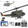 Meiurlex Elicottero RC 1/48 per adulti, RC ERA C032 UH-1 Huey 2.4G 6CH Gyro Stabilizzato Aereo di Controllo Remoto con Mantenimento dell'Altitudine e Flusso Ottico, One-Key Decollo/Atterraggio