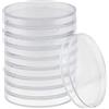 Xiaojikuaipao Lotto di 10 contenitori per capsule per monete, organizer fai da te, contenitori rotondi in plastica trasparente per collezionismo, conservazione sicura, regalo, diametro interno: 65 mm