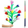 Generic Vanishing Disappearing Rainbow Metal Cane to Flowers Stage Magic Tricks Incredibile Primo Piano Bacchetta Magica Magia per Maghi Professionisti