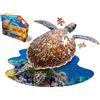 Madd Capp 884007 - Puzzle a forma di tartaruga, 100 pezzi