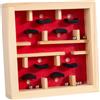 Sharplace in Legno Gioco da Tavolo Scheda di attività Gioco Educativo Tradizionale Equilibrio Giocattolo Educativo per Bambini dai 3 Anni in su, Rosso