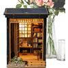 Generico Kit Per Casetta - Modello In Legno In Stile Giapponese 10,5x10x14,5 Cm, Casa Per Libri In Miniatura Fai-da-te, Artigianato Decorativo Con Dettagli Realistici | Progetto Creativo Per Adulti Collezionis
