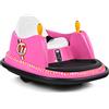 DREAMADE Autoscontri Elettrici per Bambini, Autoscontro Cavalcabile a Batteria con Telecomando in PP di Alta Qualità, Veicolo Ricaricabile con Luci, Clacson e Musica,Carico 20 kg, 75x57x42cm (rosa)