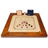 Uber Games Bulldog Carrom Board Set - con tavolo - 94 cm x 94 cm Dimensioni ufficiali tavola da gioco con Carrom Men, Striker & Powder - bordi in legno duro per un migliore rimbalzo - Prodotto in