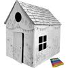 Tiktaktoo Casetta giocattolo in cartone per pittura e decorazione, con penne, per la casa, giocattolo, cartone 106 x 84 x 110 cm (Pasqua)
