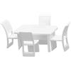 YEJBBUC 1/50 Set di mobili da pranzo Sedia Tavolo Diorama Accessori per Layout Accessori Quadrato