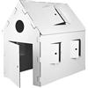 Kingpower Selezione Casa di Gioco per Bambini Castello di Cavaliere Giocare Castello Castello Casa di Cartone Casa di Cartone Casa di Gioco Casa dei bambini da colorare, Modello: Playhouse Bianca