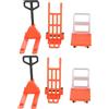 Hohopeti Mini Carrello Elevatore Giocattolo Gioco Educativo Set 6 Pezzi in Plastica Sicura e Carrello a Mano in Miniatura Veicoli da Costruzione Bordi Lisci per Ragazzo Ragazza