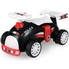 COSTWAY Macchina a Spinta per Bambini, Auto Cavalcabile con Musica e Scomparto Nascoasto, Giocattolo Scorrevole a Piedi per Bambini 19-36 Mesi (Rosso)