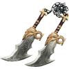 Anjinguang Kratos - Set di accessori per travestimenti per cosplay, doppio coltello, armi, lame del caos, accessori per costumi di Halloween, 45 cm