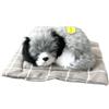 HoveeLuty Cane finto, 6,7x5,1 pollici cane di peluche che dorme sul tappetino con suoni di woof, simpatico mini cane che respira per bambini, amici e familiari per il compleanno, la festa dei bambini e il festi