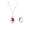MayDee 2 Set Collana & Anello Anima Gemma personalità per Ragazza Puella Magi Madoka Magica Cosplay Accessori per Ragazze Adolescenti, Multicolor Soul Gem Anello Pendente (A)