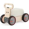 Mamatoyz 03DSCO DriveMe Soft Mucca Quadriciclo Cavalcabile in Legno Walker Trascinabile Porta Giochi 3 in 1 per Bambini con Morbido Sedile in Spugna Estraibile