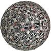 Generico Dadi D100 in metallo 50mm Dadi poliedrici a una faccia D100 per D & D Board Dadi da gioco del drago volante gigante accessoris per dadi Gioco di ruolo DandD Set di dadi
