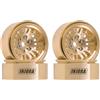 INJORA 1.0 Plus Cerchio Ruota Beadlock in Ottone per RC Crawler 1/24 1/18