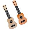 FRCOLOR 2pezzi Chitarra Giocattolo Imitazione Per Ragazzo Ukulele Giocattolo Per Ragazzo Strumento Musicale Regalo Per Riunioni Chitarra Per Principianti