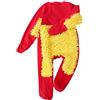 Generisch Baby Body Mop - Costume per gattonare, per la pulizia dei pavimenti (rosso, 12-18 mesi)